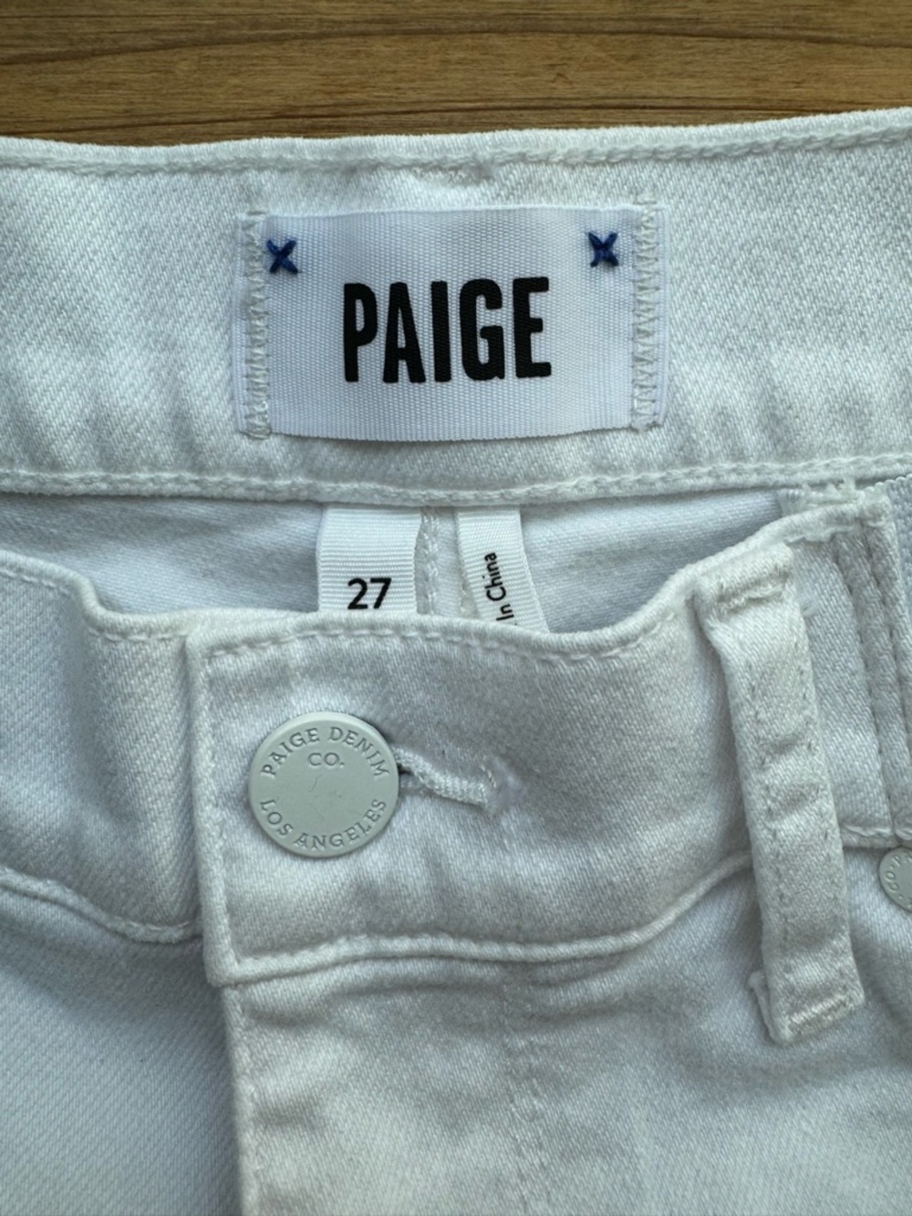 PAIGE Maternity Jimmy Jimmy Short Crisp White - Picture 7 of 12